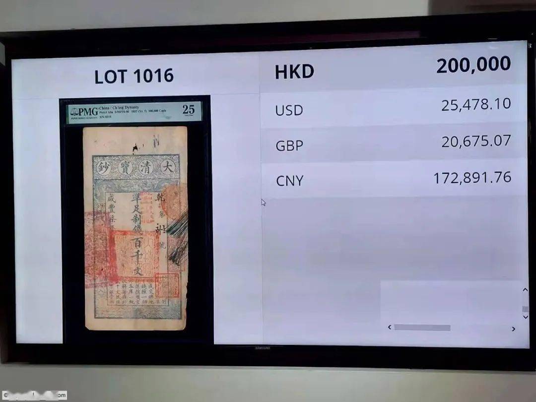 现场 | SPINK币钞精选/一版币 八年袁像金币235万