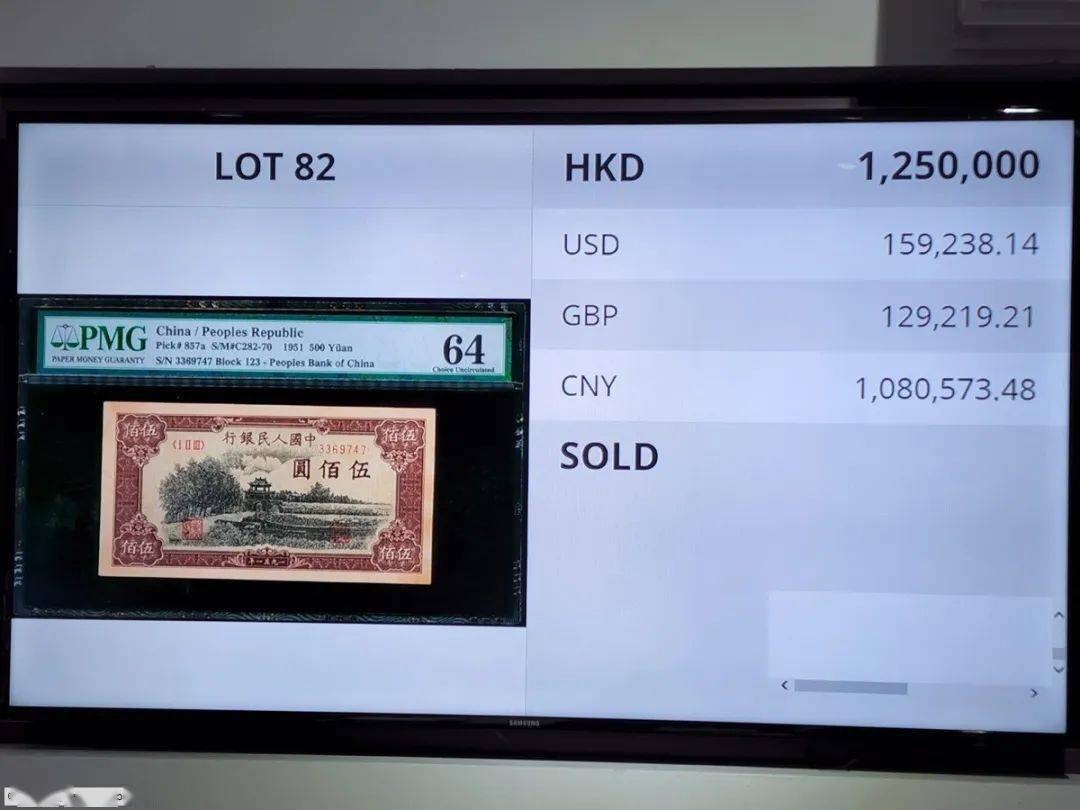 现场 | SPINK币钞精选/一版币 八年袁像金币235万