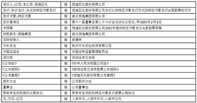 恒逸石化股份有限公司2023年度向特定对象发行A股股票预案（修订稿）