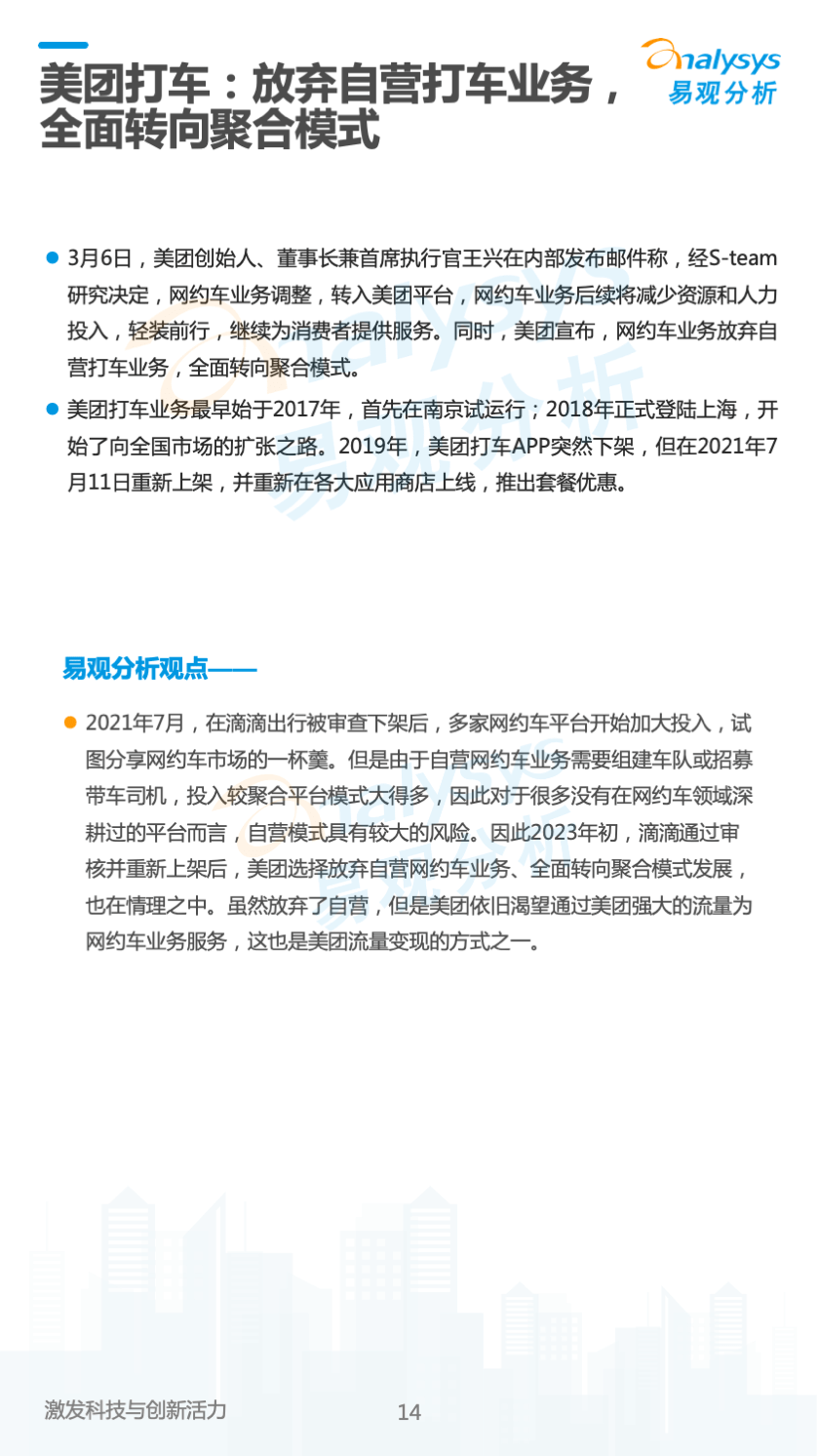 中国网约车领域月度观察2023年04月