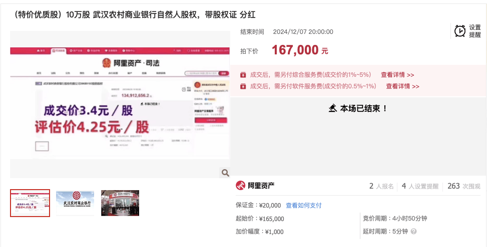 武汉农商行8万股1元起拍：真实性成疑<strong></p>
<p>BTHEx</strong>，内部人加价，外部人难捡漏？