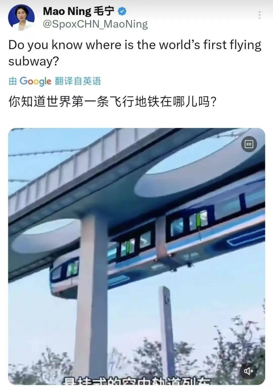 外交部转发<strong></p>
<p>美国外汇</strong>！武汉空轨上有羊驼